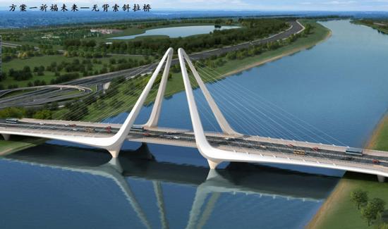 咸阳市高科一路渭河大桥开建 全长约1.8公里