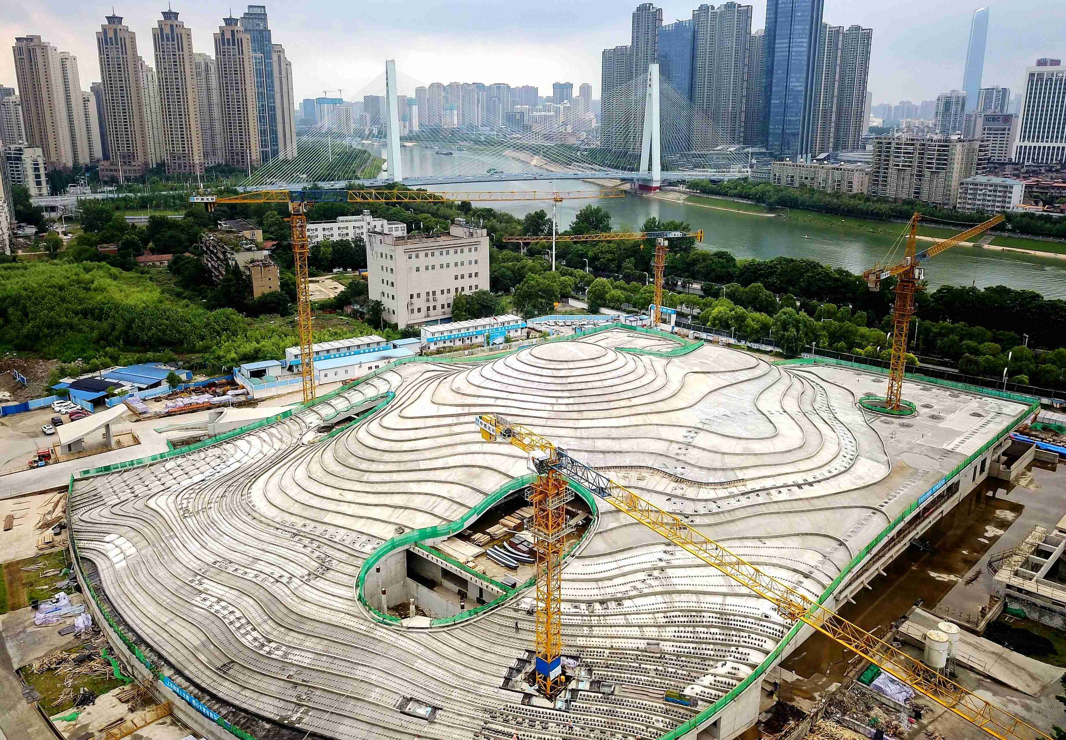 琴台美术馆：国内最大清水混凝土单体建筑即将竣工