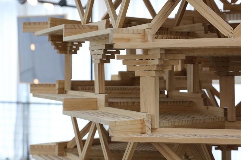 中國木構建筑巡展在寧波新世界開展