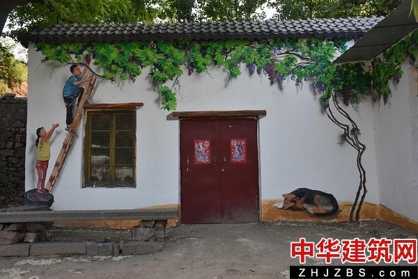惊艳！汝州一村庄3D手绘文化墙扮靓美丽乡村