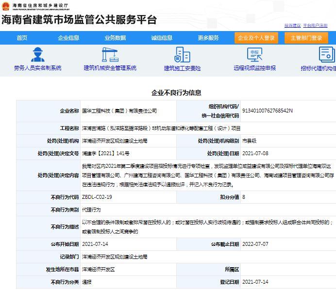 项目管理不规范 河南联竣建筑工程有限公司被扣4分