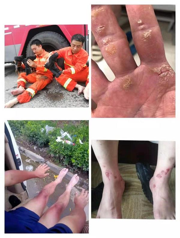 洪流中 河南油田应急抢险救援队好样的