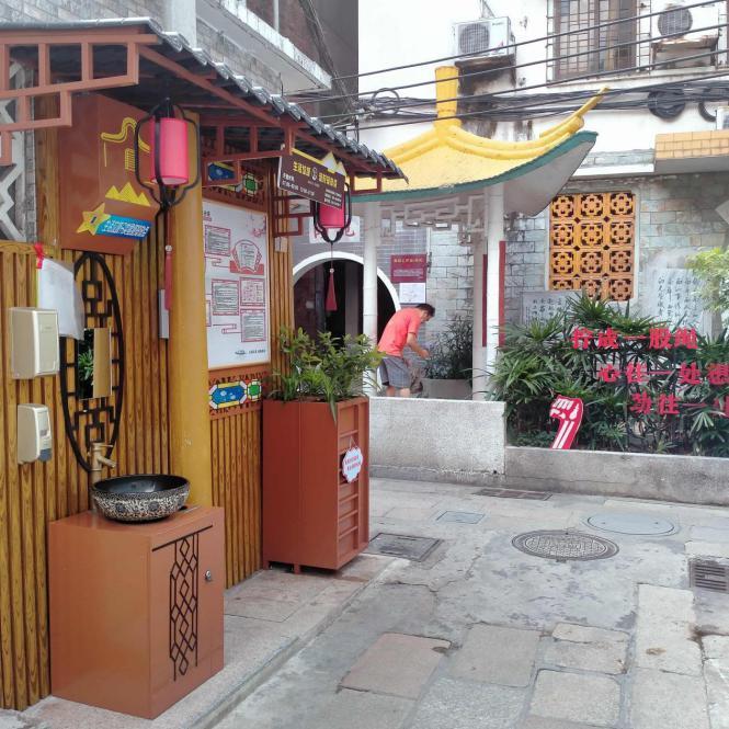 广州海珠区近1600个垃圾分类投放点齐美颜，变身成为“小区一景”