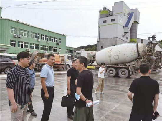 浙江省散装中心到玉环市开展清洁生产督查