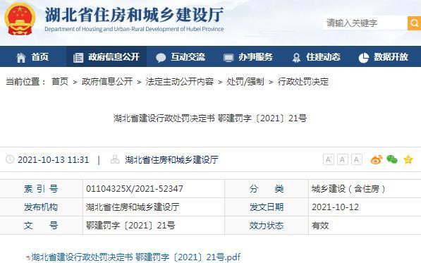降低安全生产条件 荆州市天强建设工程有限公司被暂扣安全生产许可证