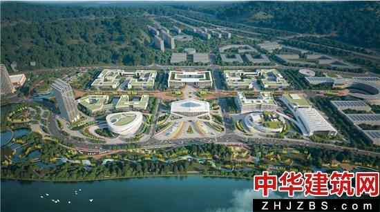 中建一局五公司创新研究院项目物理、化学楼主体结构封顶