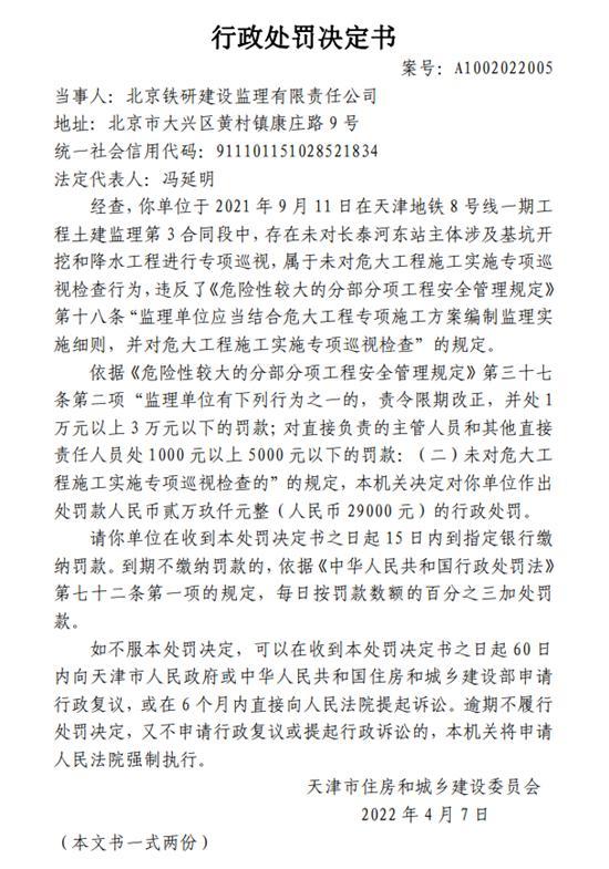 北京铁研建设监理有限责任公司