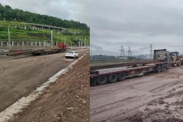 中铁物贸轨道分公司助力重庆涪陵龙头港铁路专用线建设提速
