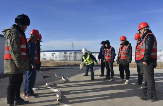 中能建建筑集团新疆昌吉英格玛电厂工程项目部 预防为主，生命至上