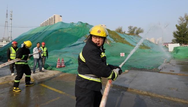 匠心筑安全 竞技展风采——北京建工六建集团举行消防安全技能大比武