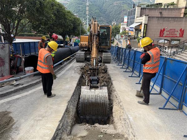 中交一公局三公司奉节长江大保护项目： 聚力雨污水管网建设