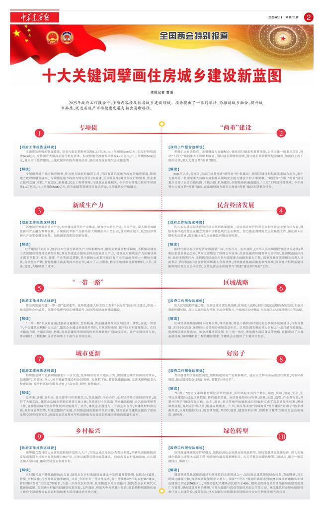  十大關鍵詞擘畫住房城鄉建設新藍圖