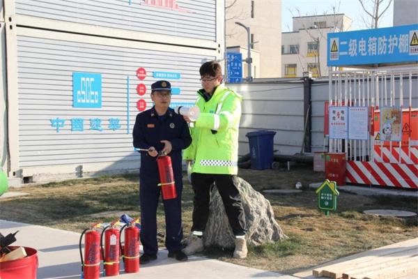 中建八局国家能源集团雄安基地项目 义务消防队成功处置突发火情
