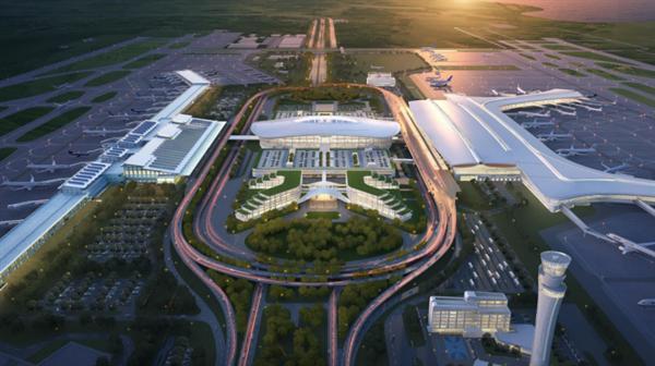 中建八局装饰华南分公司福州长乐国际机场二期扩建机场工程航站区装修工程顺利开工