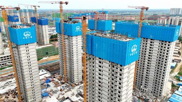 郑州航空港区张庄城中村改造项目2号地主体结构全面封顶