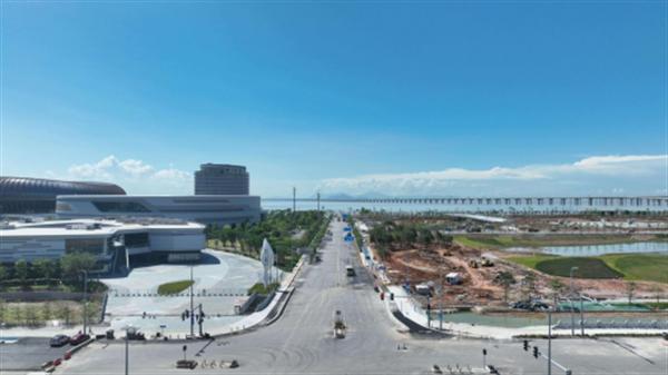 南沙全民文化体育综合体项目配套骨干道路全线通车