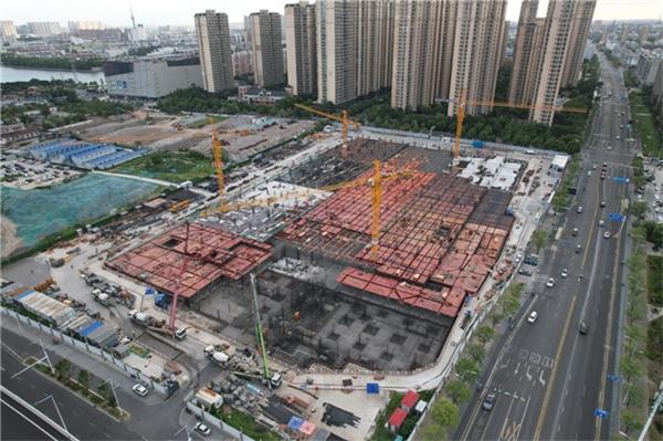 东风路商业综合体工程项目地下室主体结构施工顺利完成