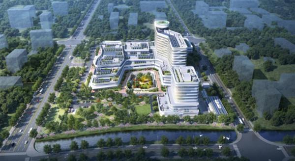 临港新片区泥城社区浦东医院临港院区幕墙工程项目开工