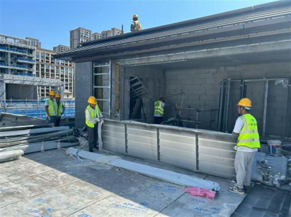 高温下的坚守！金华湖海云庐建设者无惧“烤”验铸精品