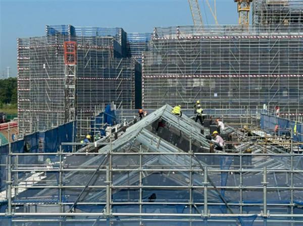 高温下的坚守！金华湖海云庐建设者无惧“烤”验铸精品