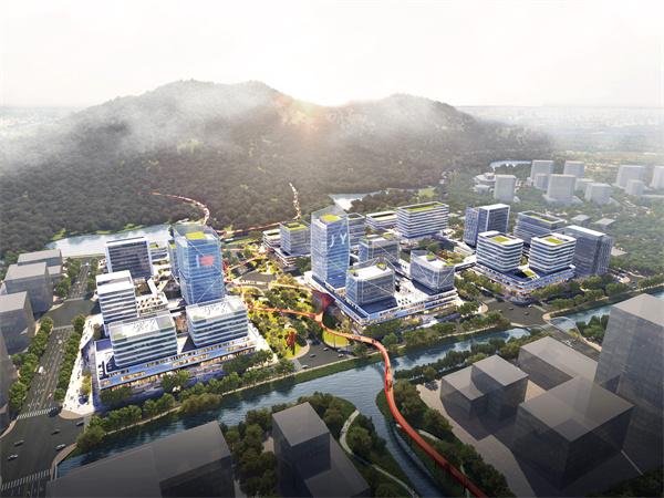 绮山湖科创谷项目首栋建筑主体结构封顶