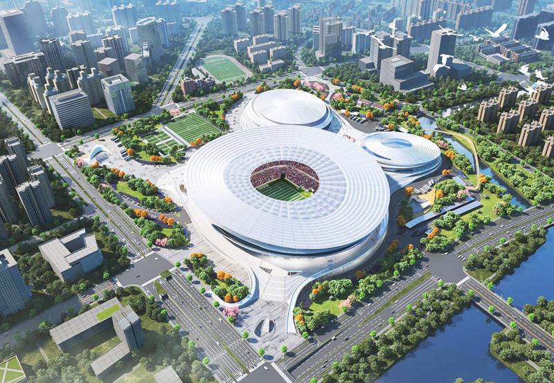 智能建造“武装”钢结构施工 杭州余杭体育中心打造场馆新标杆