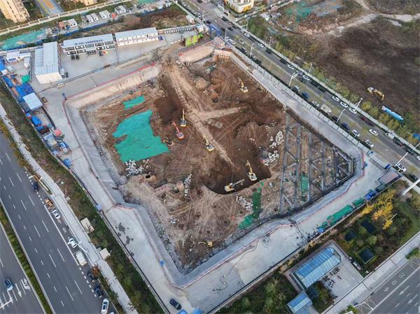 中交一公局集团崂山区城市航站楼项目基坑首件验收顺利通过