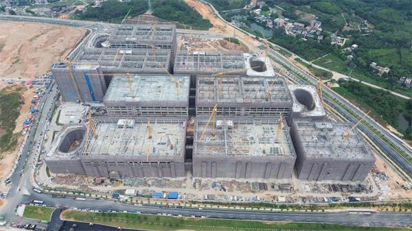 广州东部公铁联运枢纽一期工程SG04标项目钢结构主体顺利封顶