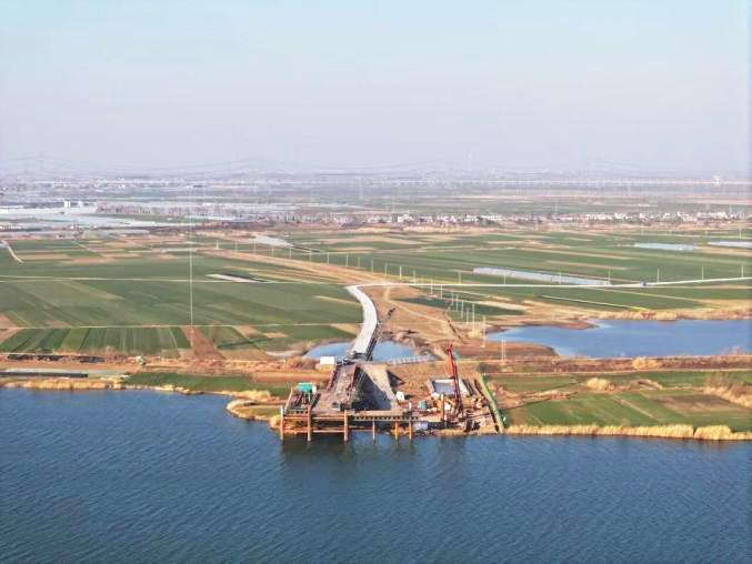 同学习 共奋进 齐建设 淮南淮河大桥项目建设升温提速