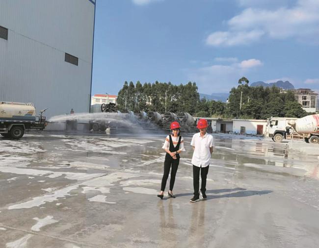 筑牢绿色防线   企业担当守护“贵港蓝” 广西贵港市预拌混凝土企业积极应对大气污染应急响应