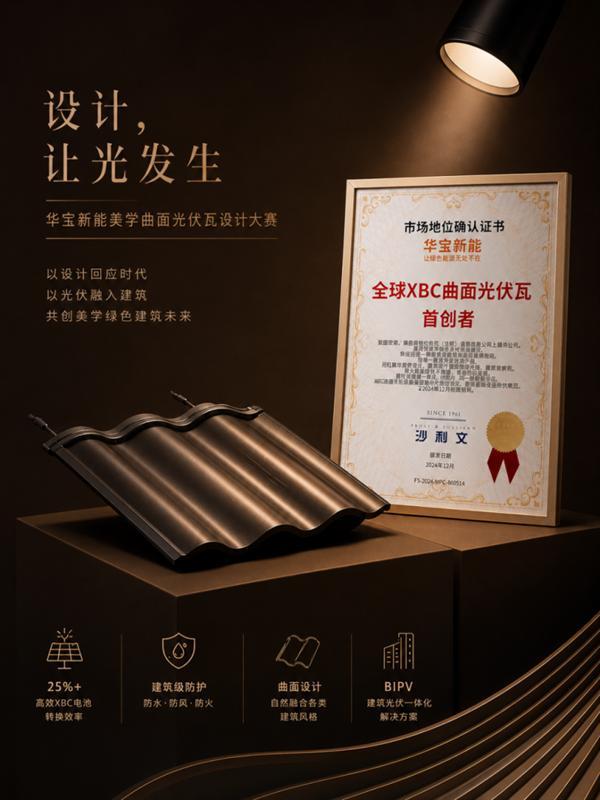 聚焦BIPV未来趋势，华宝新能光伏建筑设计大赛正式启动