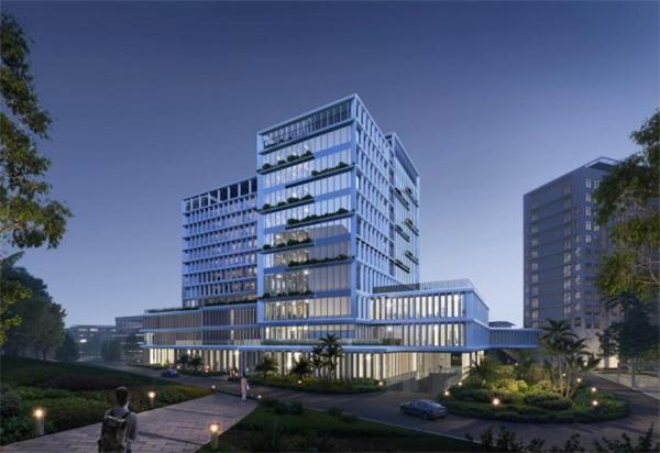 三亚市中医院改扩建项目(二期)完成首块筏板混凝土浇筑