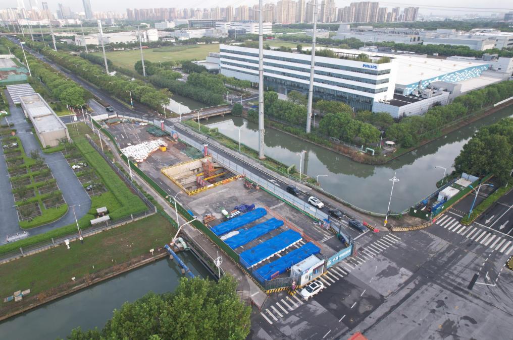 通苏嘉甬轨交预留工程右线顶管顺利接收
