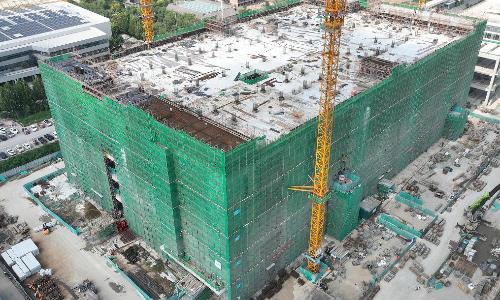 北京城建二公司中金武清大数据产业园二期项目建设再迎里程碑