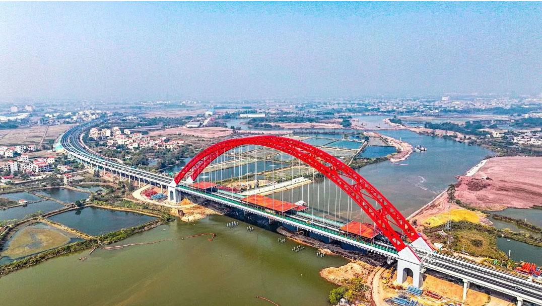 中交一公局助力平陆运河通航 精造全线跨度最大铁路桥