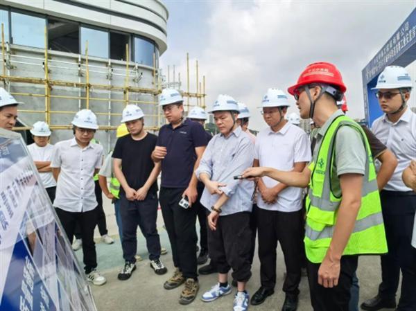 中交中南局东莞寮步安置房项目开展外立面施工观摩会